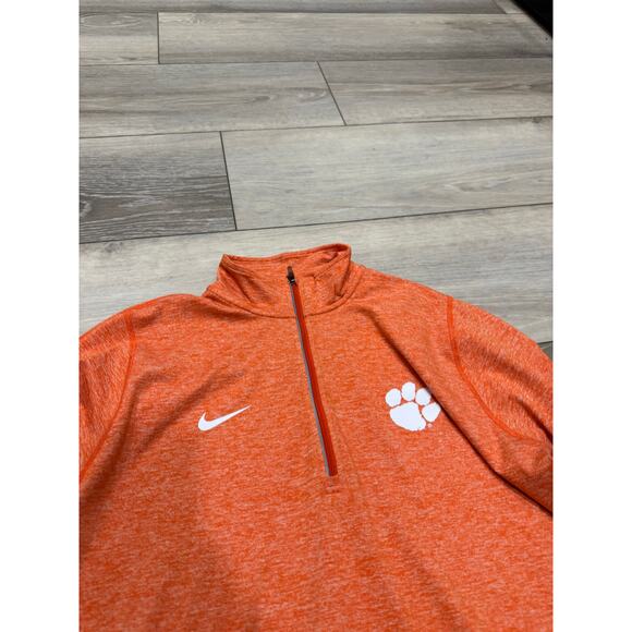 Orange Nike Clemson Dri Fit 1/4 zip size XL - Picture 3 of 4